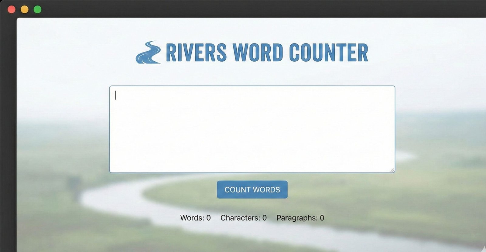 Screenshot of an online word counter tool interface for SEO content analysis