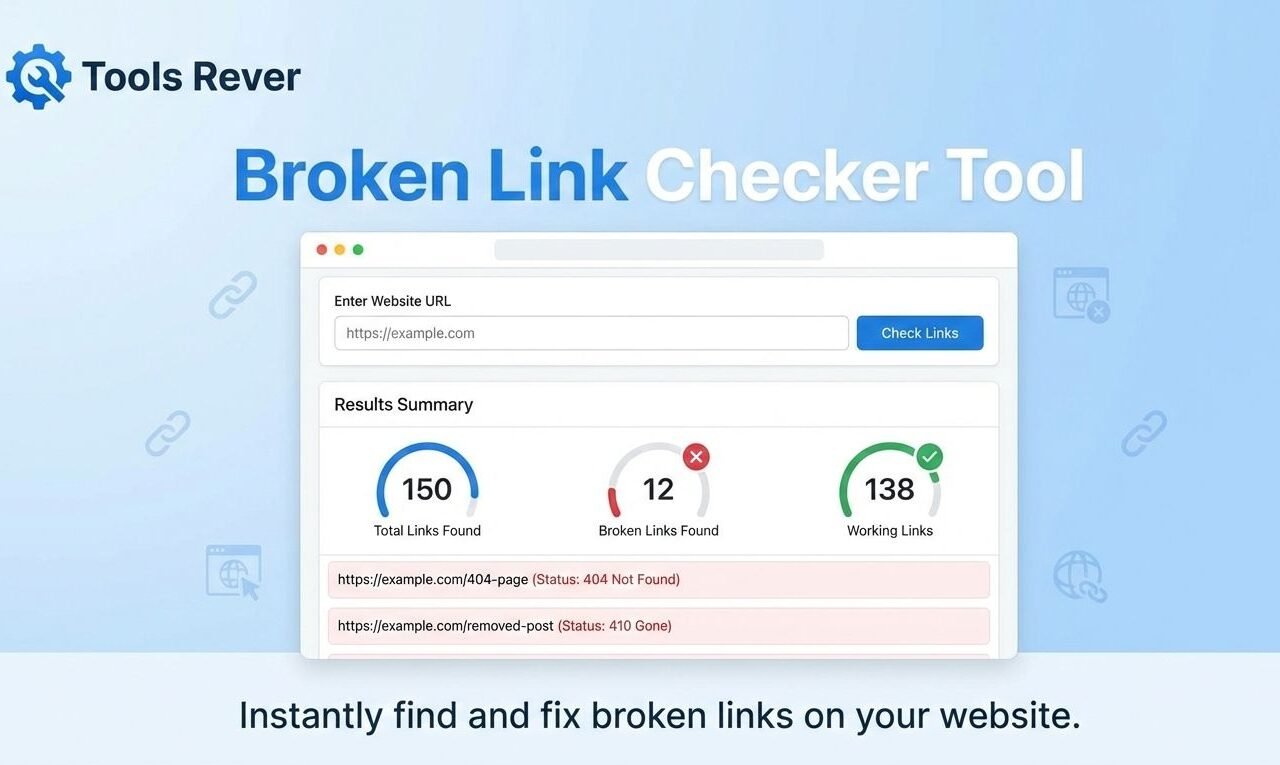 Online Broken Link Checker tool icon for finding dead URLs