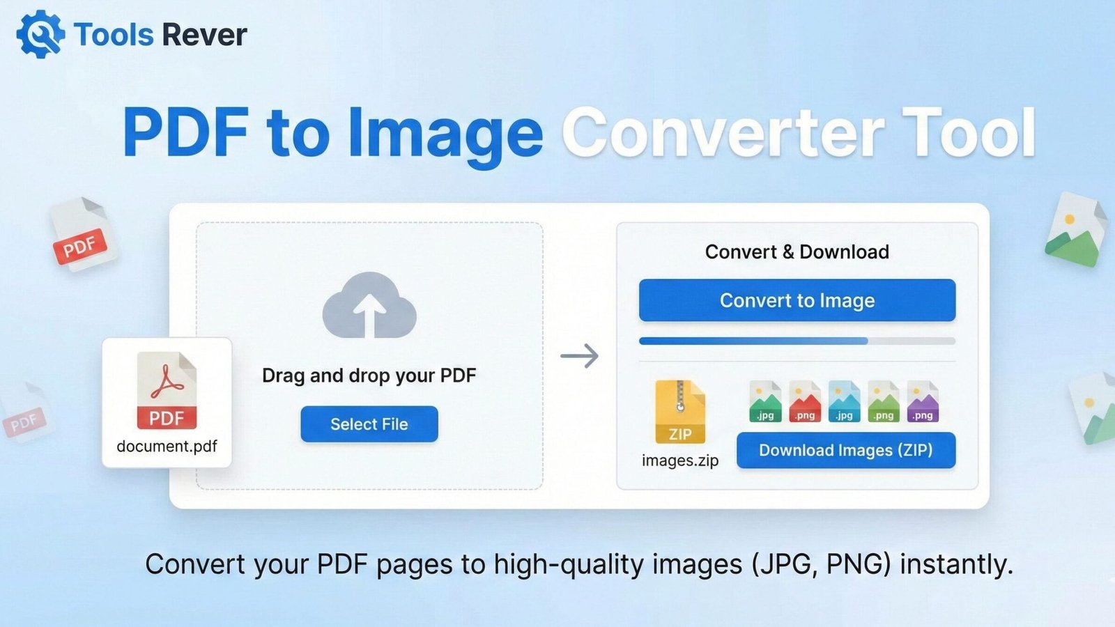 Online PDF to Image Converter tool icon for extracting pages