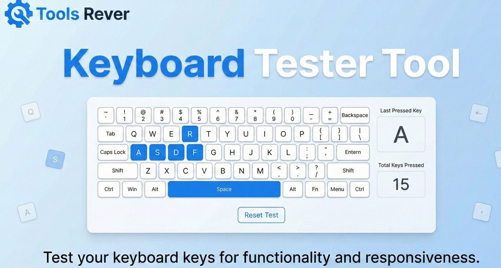 Free Keyboard Tester - Test your laptop or mechanical keyboard instantly