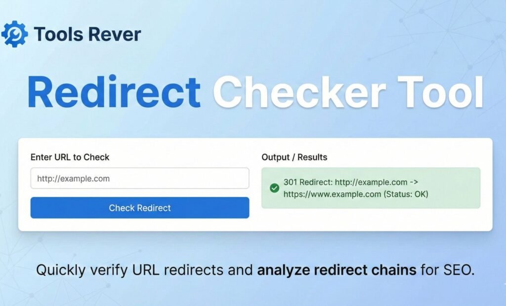 Redirect Check Redirect Checker: Analyze URLs Instantly (100% Free)