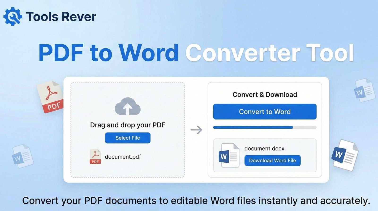 Free PDF to Word Converter - Transform files to editable text