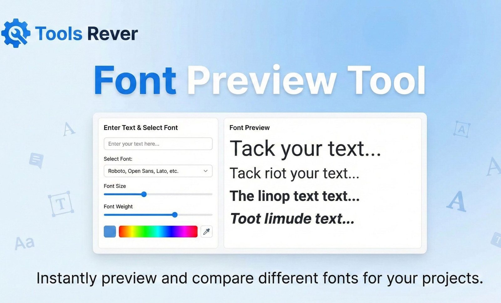Free Font Preview Tool - Visualize custom fonts instantly