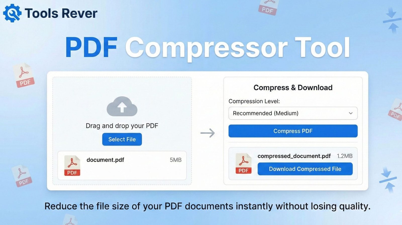 Free PDF Compressor - Shrink PDF documents instantly