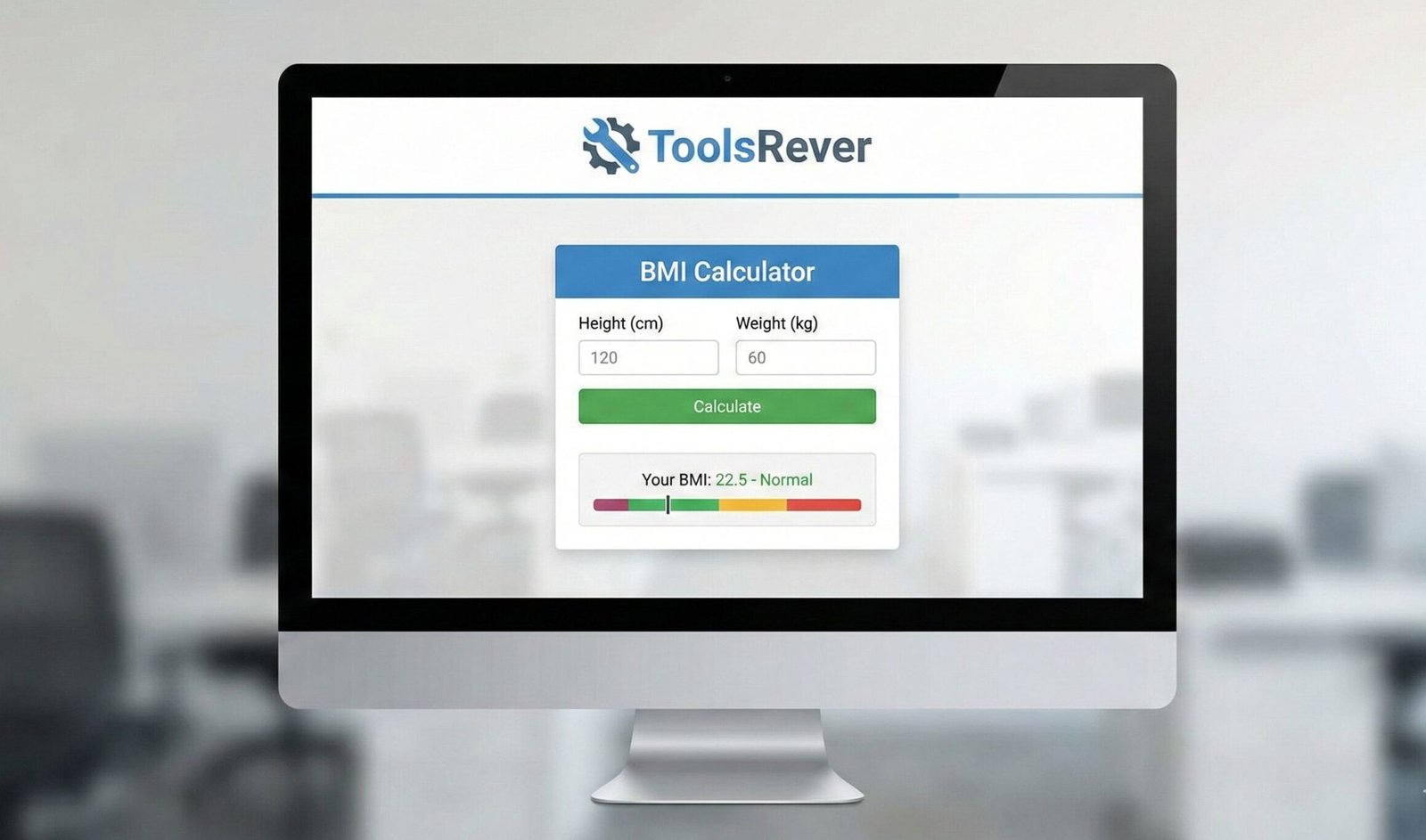 Online BMI Calculator tool icon for checking body mass index